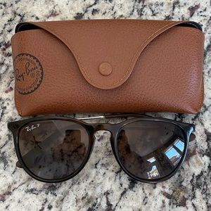 Authentic Ray-ban: Polarized Erika Sunglasses in color tortoise